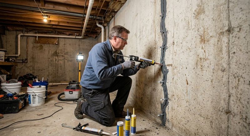Basement Crack Repair in Paulding County, GA
