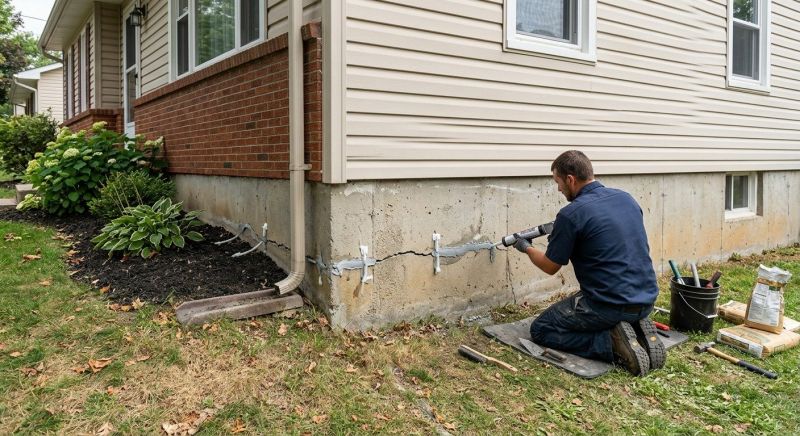Cracked Foundation Repair in Bartow County, GA