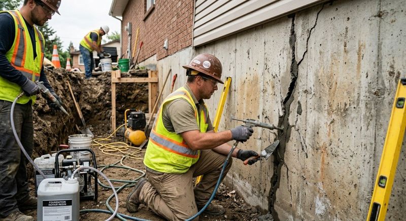 Cracked Foundation Repair in Carroll County, GA