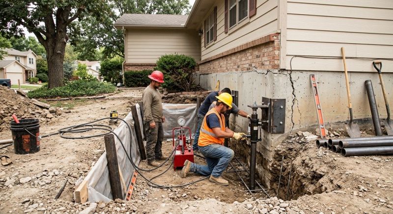 Cracked Foundation Repair in Marietta, GA