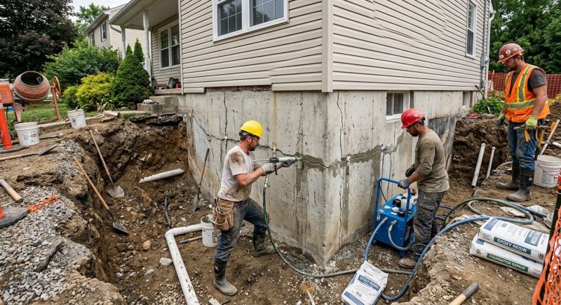 Cracked Foundation Repair in Temple, GA