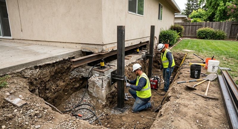 Foundation Pier Repair in Paulding County, GA