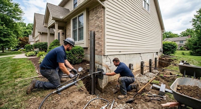 Foundation Pier Repair in Paulding County, GA