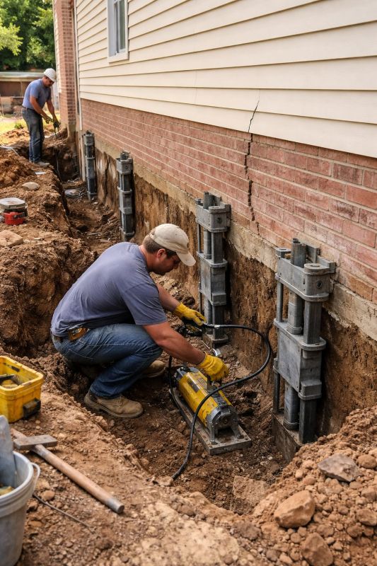 Foundation Pier Repair in Paulding County, GA