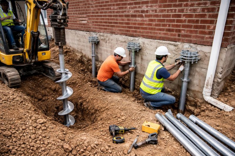 Helical Piers Installation in Paulding County, GA