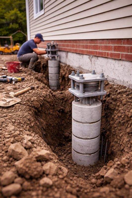 Helical Piers Installation in Paulding County, GA