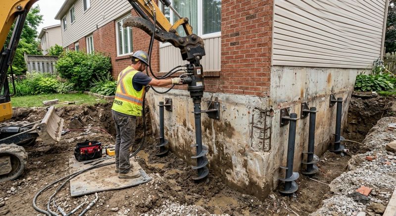 Helical Pile Installation in Paulding County, GA