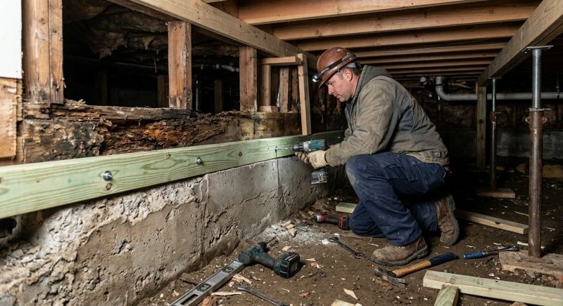 Sinking Foundation Repair in Carrollton, GA