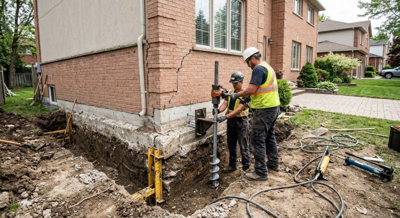 Sinking Foundation Repair in Cartersville, GA