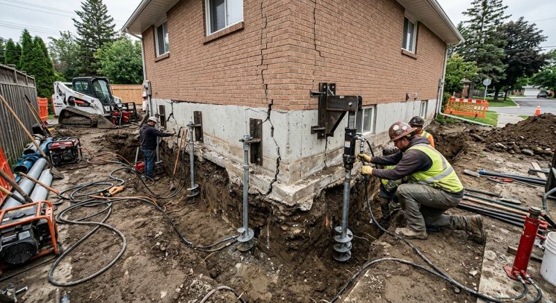 Sinking Foundation Repair in Hiram, GA