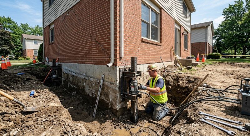 Sinking Foundation Repair in Rockmart, GA